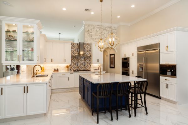 Kitchen Island Construction in Spring