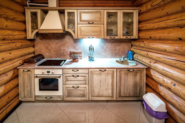 Rustic Cabinets Installation in Spring