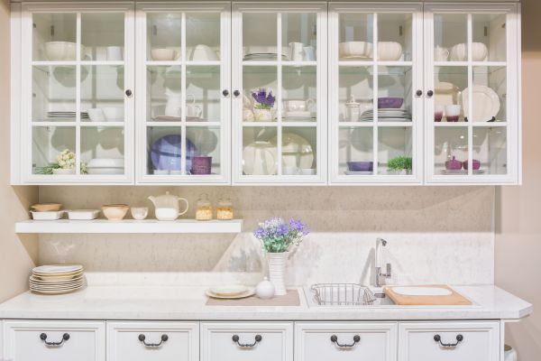 Glass Cabinets Installation in Spring