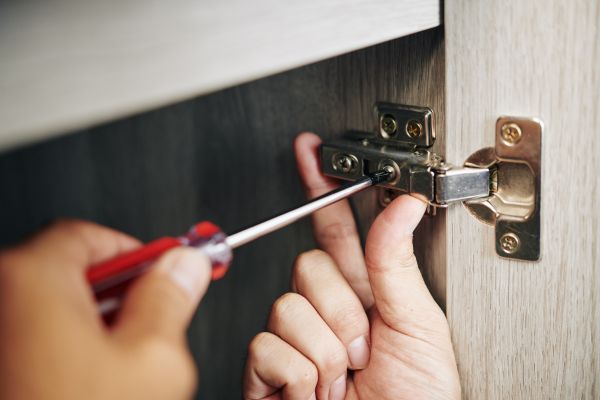 Cabinet Hinge Installation in Spring