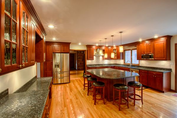 Cherry Kitchen Cabinet Repair in Spring